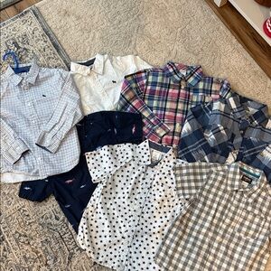 Bundle of 7 Button-Down Shirts for your little boy size 4-5🥹🥹❤️❤️